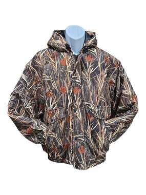 WFS Element Gear Real Grass Camo Duck Hunting Jacket, Size M